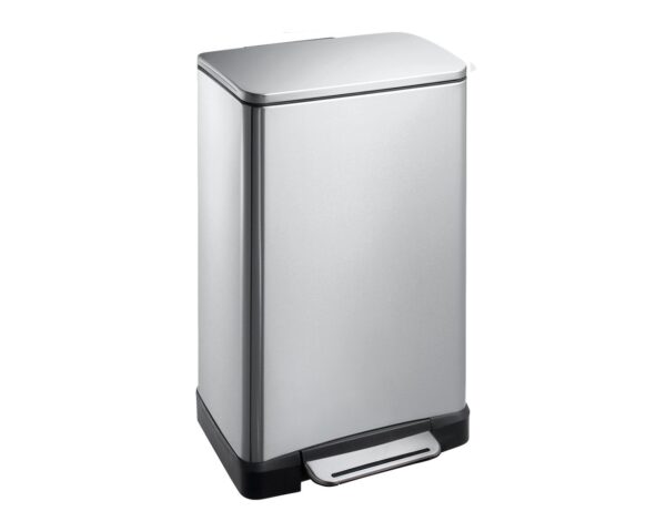 Kosz prostokątny CUBE, pojemność 30 l, stal matowa