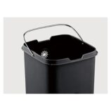 Kosz automatyczny SENSOR, bezdotykowy, kwadratowy, stal matowa 21 l