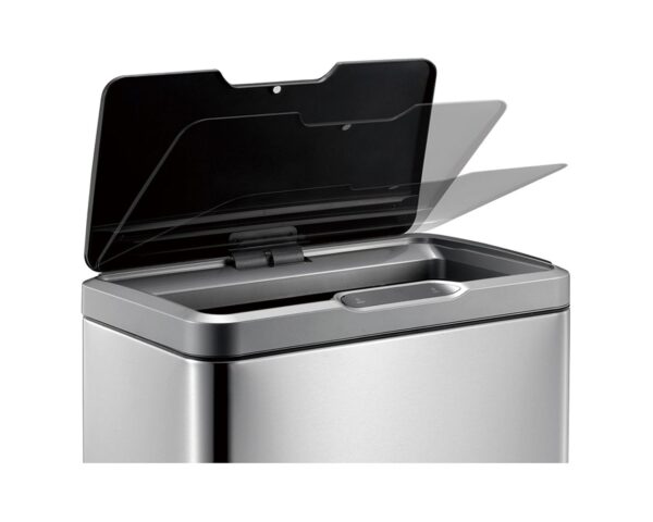 Kosz automatyczny SENSOR, bezdotykowy, prostokątny, szeroki, stal matowa 45 l Kosz automatyczny SENSOR, bezdotykowy, prostokątny, szeroki, stal matowa 45 l