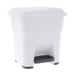 Kosz pedałowy HERA biały, poj. 35 l, tworzywo sztuczne