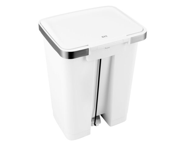 Kosz pedałowy HANA, pojemność 35 l, tworzywo sztuczne, biały Kosz pedałowy HANA, pojemność 35 l, tworzywo sztuczne, biały
