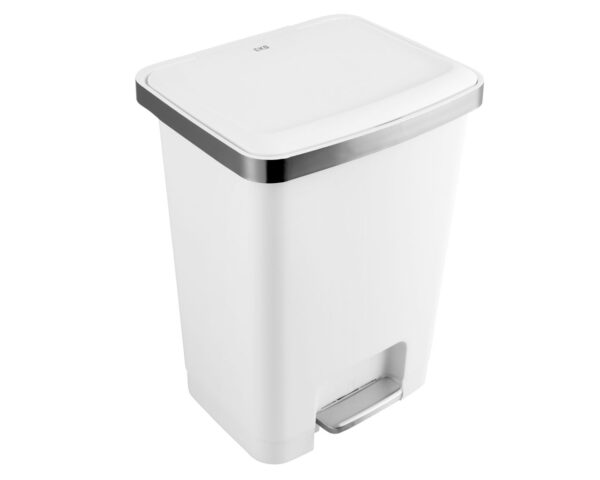 Kosz pedałowy HANA, pojemność 35 l, tworzywo sztuczne, biały Kosz pedałowy HANA, pojemność 35 l, tworzywo sztuczne, biały