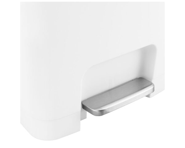 Kosz pedałowy HANA, pojemność 45 l, tworzywo sztuczne, biały Kosz pedałowy HANA, pojemność 45 l, tworzywo sztuczne, biały