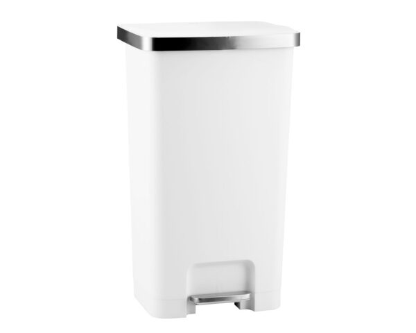 Kosz pedałowy HANA, pojemność 45 l, tworzywo sztuczne, biały Kosz pedałowy HANA, pojemność 45 l, tworzywo sztuczne, biały