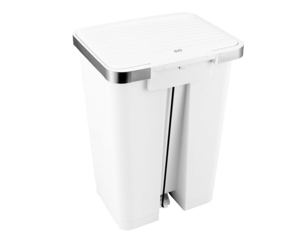 Kosz pedałowy HANA, pojemność 70 l, tworzywo sztuczne, biały Kosz pedałowy HANA, pojemność 70 l, tworzywo sztuczne, biały