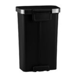 Kosz pedałowy MERIDA ECO PAPER, pojemność 50 l, tworzywo sztuczne, czarny