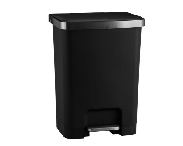 Kosz pedałowy HANA, pojemność 35 l, tworzywo sztuczne czarny Kosz pedałowy HANA, pojemność 35 l, tworzywo sztuczne czarny