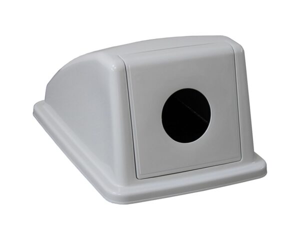 Pokrywa kosza KJS705, szara, z okrągłym otworem Pokrywa kosza KJS705, szara, z okrągłym otworem