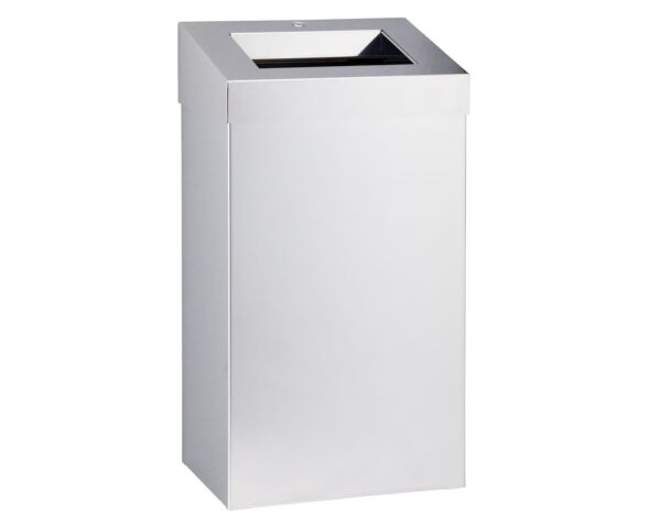 Kosz na odpady otwarty MERIDA STELLA pojemność 45 l, stal polerowana Kosz na odpady otwarty MERIDA STELLA pojemność 45 l, stal polerowana