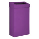 Kosz na odpady otwarty MERIDA STELLA SLIM VIOLET LINE, pojemność 27 l, fioletowy