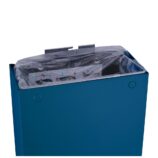 Kosz na odpady otwarty MERIDA STELLA SLIM BLUE LINE, pojemność 27 l, niebieski