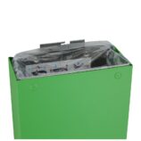 Kosz na odpady otwarty MERIDA STELLA SLIM GREEN LINE, pojemność 27 l, zielony