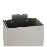 Kosz na odpady otwarty MERIDA STELLA STONE GREY LINE, pojemność 45 l, szary kamienny