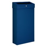 Kosz na odpady otwarty MERIDA STELLA SLIM BLUE LINE COMBO, pojemność 15 l, niebieski