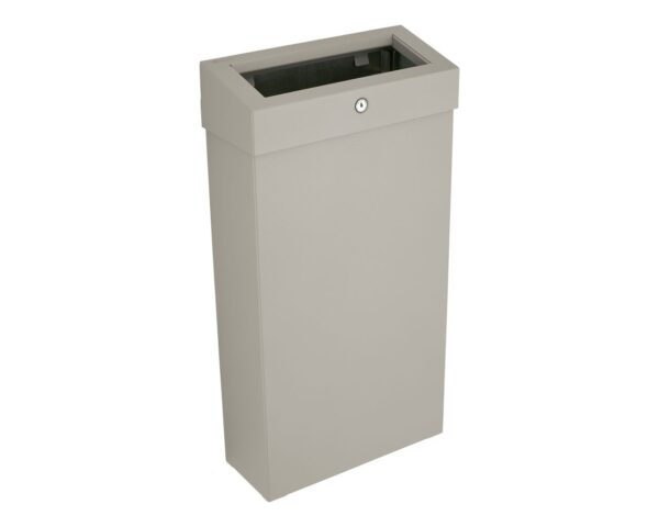 Kosz na odpady otwarty MERIDA STELLA SLIM STONE GREY LINE COMBO, pojemność 15 l, szary kamienny Kosz na odpady otwarty MERIDA STELLA SLIM STONE GREY LINE COMBO, pojemność 15 l, szary kamienny