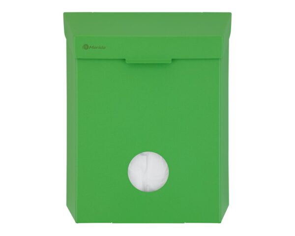 Kosz do damskich toalet MERIDA STELLA GREEN LINE z pojemnikiem na torebki higieniczne, pojemność 4,4 l, zielony Kosz do damskich toalet MERIDA STELLA GREEN LINE z pojemnikiem na torebki higieniczne, pojemność 4,4 l, zielony
