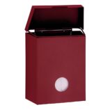 Kosz do damskich toalet MERIDA STELLA RED LINE z pojemnikiem na torebki higieniczne, pojemność 4,4 l, czerwony