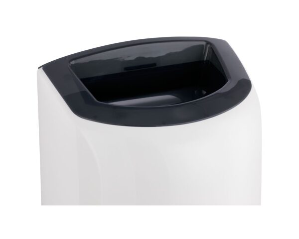 Kosz otwarty wiszący MERIDA TOP, pojemność 40 litrów, tworzywo ABS, biały, kołnierz szary Kosz otwarty wiszący MERIDA TOP, pojemność 40 litrów, tworzywo ABS, biały, kołnierz szary