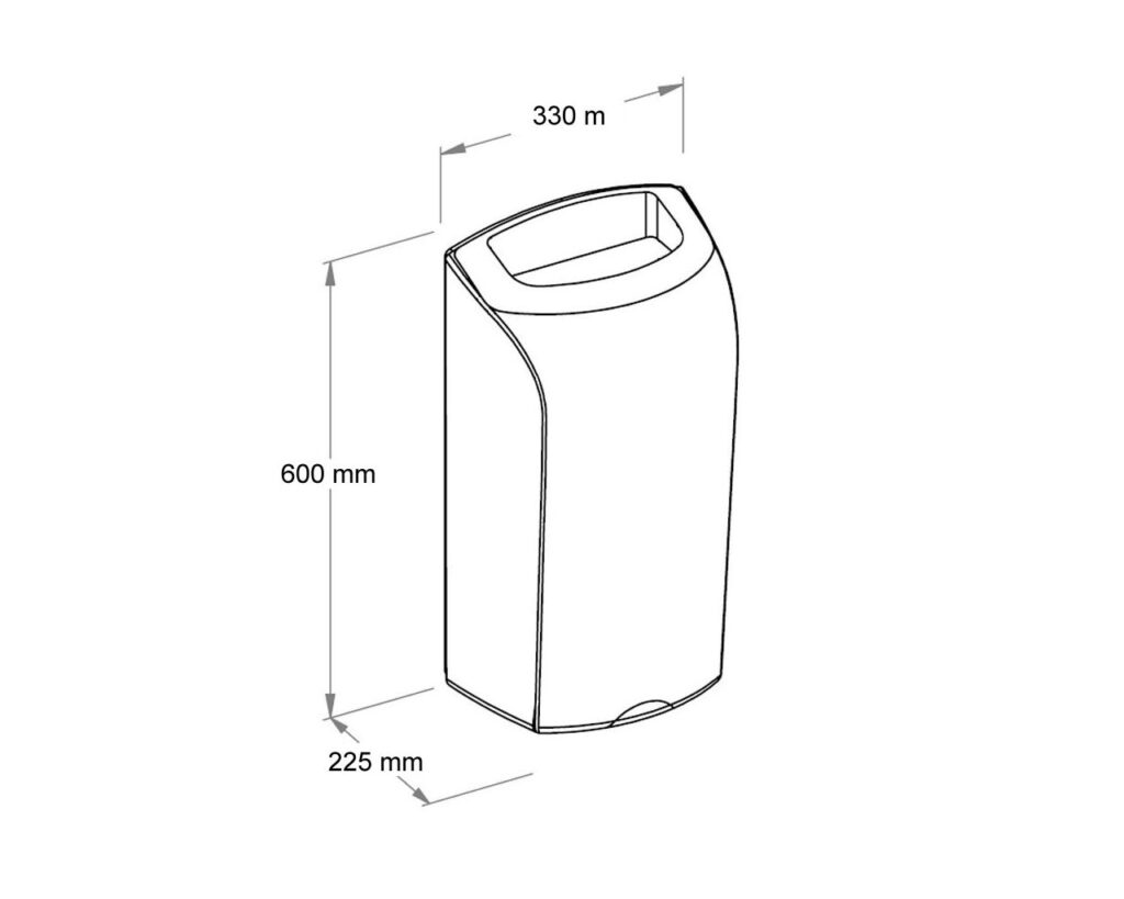 Kosz otwarty wiszący 40 l MERIDA UNIQUE RED SPARK LINE