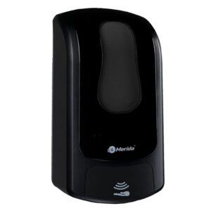 Bezdotykowy automatyczny dozownik mydła w płynie MERIDA ONE, pojemność zbiornika 1000 ml, tworzywo ABS, czarny