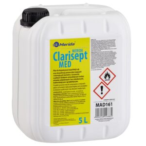 Płyn dezynfekcyjny MERIDA CLARISEPT MED do higienicznej dezynfekcji rąk oraz powierzchni, kanister 5 l