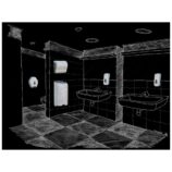 Kosz otwarty wiszący 40 l MERIDA UNIQUE MARBLE LINE