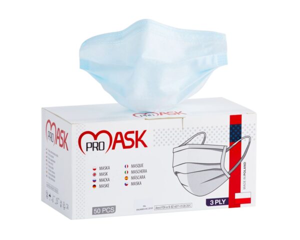 Maseczki medyczne jednorazowe z atestem 50 szt. Maseczki medyczne jednorazowe z atestem 50 szt.