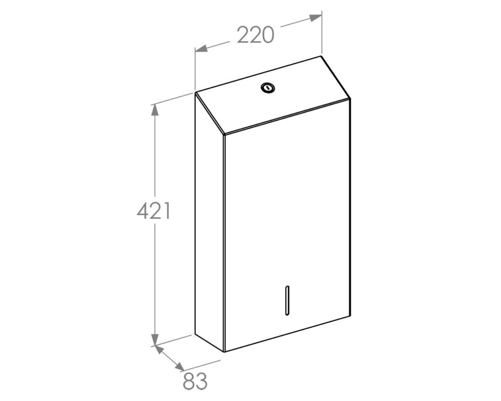 Pojemnik na ręczniki składane MERIDA STELLA SLIM BLUE LINE MEGA, niebieski