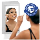 Pojemnik na ręczniki składane z lustrem ze stali SuperMirror „2w1" MERIDA STELLA SLIM MEGA COMBO, stal matowa