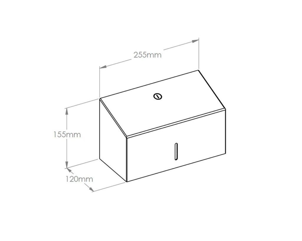 Pojemnik na ręczniki składane MERIDA STELLA VIOLET LINE MINI, fioletowy