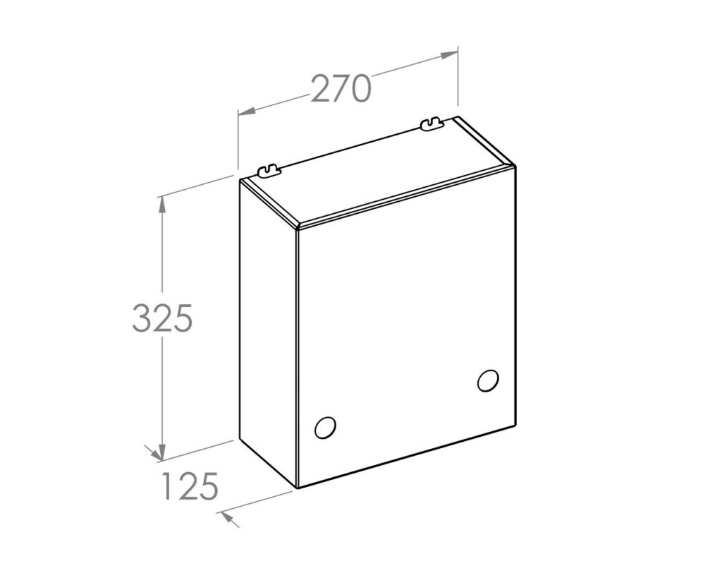 Wnękowy pojemnik na ręczniki składane montowany za lustrem, spód prosty, stal matowa