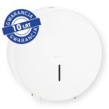 Pojemnik na papier toaletowy MERIDA STELLA WHITE LINE MAXI, średnica papieru do 23 cm, biały