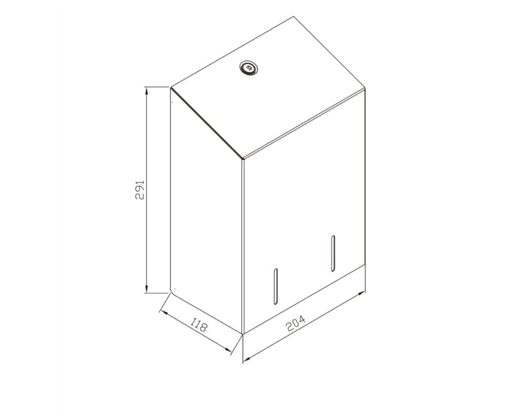 Pojemnik na papier toaletowy w listkach MERIDA STELLA GREEN LINE, pojemność do 900 szt., zielony
