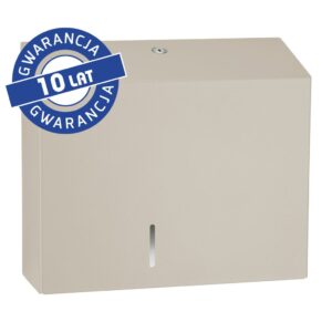 Pojemnik na papier toaletowy MERIDA STELLA DUO SILK GREY LINE z uchwytem na resztkę rolki papieru, średnica papieru do 20 cm, szary jedwabisty