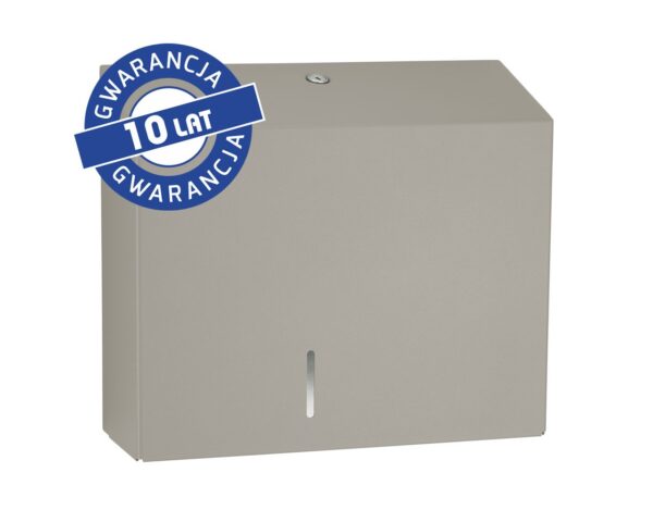 Pojemnik na papier toaletowy MERIDA STELLA DUO STONE GREY LINE z uchwytem na resztkę rolki papieru, średnica papieru do 20 cm, szary kamienny Pojemnik na papier toaletowy MERIDA STELLA DUO STONE GREY LINE z uchwytem na resztkę rolki papieru, średnica papieru do 20 cm, szary kamienny