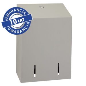 Pojemnik na papier toaletowy w listkach MERIDA STELLA STONE GREY, pojemność do 900 szt., kamienny szary