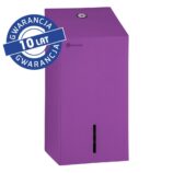 Pojemnik na papier toaletowy w listkach MERIDA STELLA VIOLET LINE, pojemność do 450 szt., fioletowy