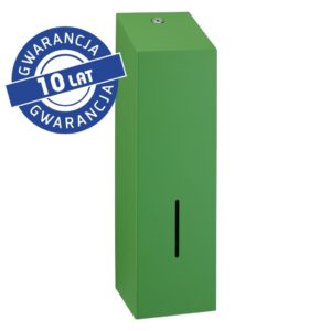 Pojemnik na papier toaletowy w listkach MERIDA STELLA LINE, pojemność do 675 szt., zielony