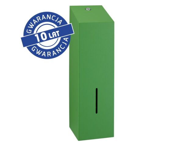 Pojemnik na papier toaletowy w listkach MERIDA STELLA LINE, pojemność do 675 szt., zielony