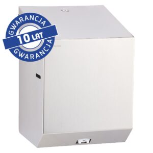 Pojemnik na ręczniki papierowe w rolach MERIDA STELLA MAXI, stal matowa