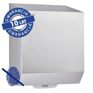 Mechaniczny podajnik ręczników papierowych w rolach MERIDA STELLA AUTOMATIC MAXI Anti-FingerPrint , stal matowa z powłoką AFP