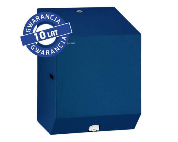 Pojemnik na ręczniki papierowe w rolach lub papier toaletowy w systemie listkowym MERIDA STELLA BLUE LINE MINI, niebieski Pojemnik na ręczniki papierowe w rolach lub papier toaletowy w systemie listkowym MERIDA STELLA BLUE LINE MINI, niebieski