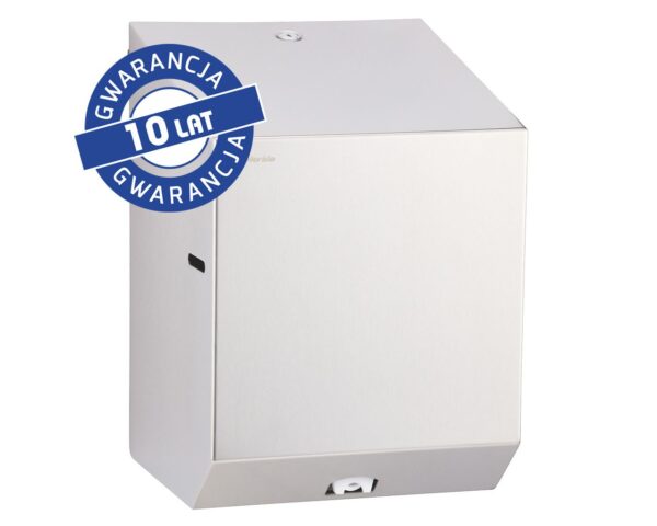 Pojemnik na ręczniki papierowe w rolach MERIDA STELLA MAXI, stal polerowana