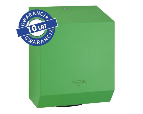 Mechaniczny podajnik ręczników papierowych w rolach MERIDA STELLA GREEN LINE, zielony Mechaniczny podajnik ręczników papierowych w rolach MERIDA STELLA GREEN LINE, zielony