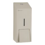 Dozownik mydła w płynie MERIDA STELLA SILK GREY LINE MAXI, pojemność zbiornika 800 ml, szary jedwabisty