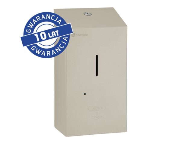 Bezdotykowy automatyczny dozownik mydła w pianie MERIDA STELLA AUTOMATIC SILK GREY LINE na jednorazowe wkłady 1000 g, szary jedwabisty