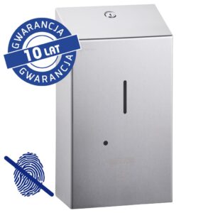 Bezdotykowy automatyczny dozownik mydła w pianie MERIDA STELLA AUTOMATIC Anti-FingerPrint na jednorazowe wkłady 1000 g, stal matowa z powłoką AFP