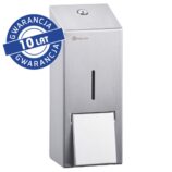 Dozownik mydła w pianie MERIDA STELLA MAXI, na jednorazowe wkłady 700 g z pompką spieniającą, stal matowa