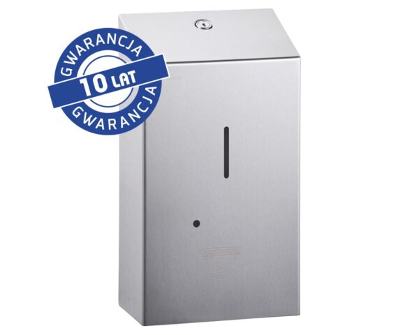 Bezdotykowy automatyczny dozownik mydła w pianie MERIDA STELLA AUTOMATIC, na jednorazowe wkłady 1000 g, stal matowa