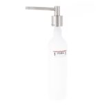 Dozownik mydła w płynie blatowy WALEC, pojemność zbiornika 1000 ml, matowy